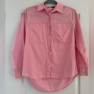 Pink Button-Up Shirt